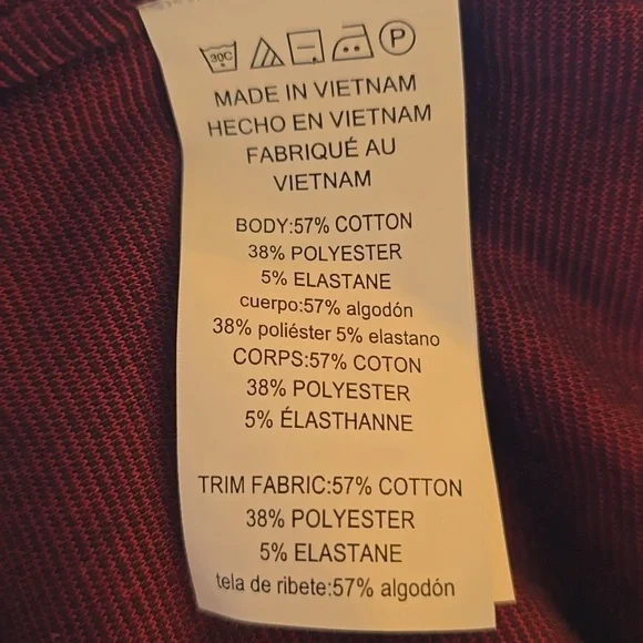 MICHAEL Michael Kors, Color-block Multi-Textured Top, Navy & Maroon, EUC, S - Picture 13 of 14